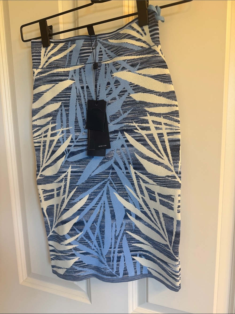 BCBGMaxAzria Blue Bandage Skirt NWT XS
